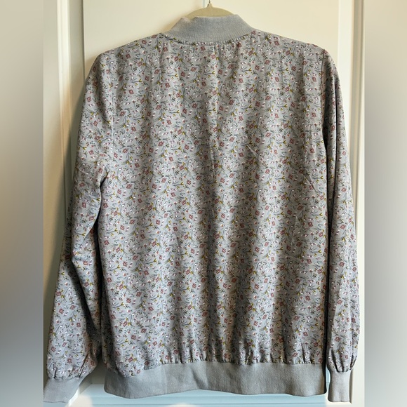 Polagram Floral Baby Blue Zip Up Jacket - Picture 8 of 8